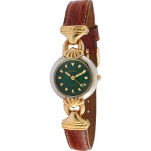 Peugeot Women's '710-7' Green Dial Leather Strap Watch (Green Dial Leather Watch)