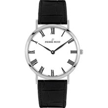 Pierre Petit Women's P-788C Serie Nizza Classic White Dial Black ...