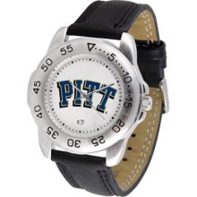 Pittsburgh PITT Panthers Mens Leather Sports Watch