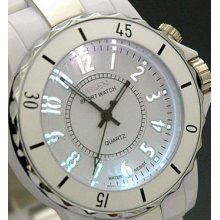 Power Of Innovation-> Men's Wrist Watch Led+ Quartz Display Luminous Led Dial