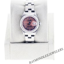 Pre-Owned Rolex Ladies Datejust 79160 Steel Watch with Pink Dial