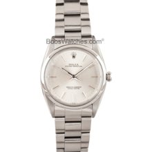 Pre Owned Rolex Oyster Stainless Steel With Silver Dial 1018