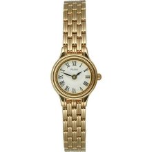 Pulsar Gold-Tone Bracelet Collection White Dial Woman's Watch