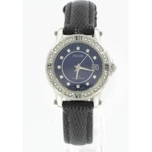 Pulsar Ladies Crystal Accented Leather Watch