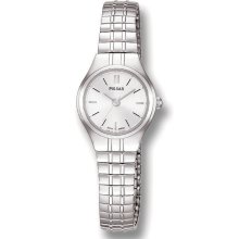 Pulsar PC3194 Women's Silver Dial Two-tone Steel Watch