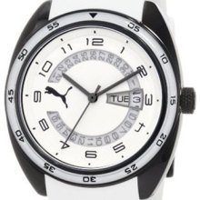 Puma Women's Active PU102522007 White Plastic Analog Quartz Watch ...