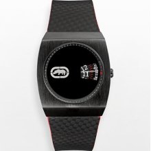 Rhino By Marc Ecko The Transporter Black Leather Watch - E8m118mv -