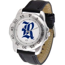 Rice University Logo- Mens Sport Leather Watch