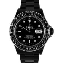 Rolex Black Submariner PVD w/ Black Diamond Bezel