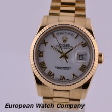 Rolex Day Date President 118238 18k Yg / Yg Box + Papers