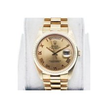 Rolex Day-Date Presidential 18038 Single Quickset Roman Numeral Dial