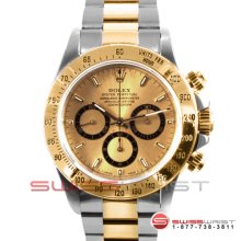 Rolex Daytona Two Tone Champagne Dial 16523 40MM Zenith Model