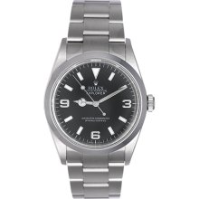 Rolex Explorer Men's Stainless Steel Watch 114270 Black Dial