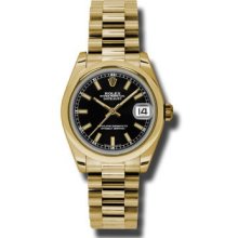 Rolex Lady Yellow Gold President 31mm 178248 BKIP