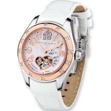 Rose Heart Charles Hubert Diamond Bezel Automatic Watch