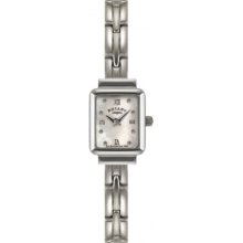 Rotary Lb02870-07 Ladies Pearl Silver Watch