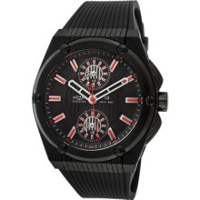 Rotary Men's Evolution Tz3 Black Dial Black Ip Ss Case Black Textured