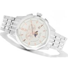 S. Coifman Men's Swiss Made Quartz Chronograph Stainless Steel Bracelet Watch