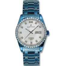 Sartego Men's Blue Automatic Mother of Pearl Dial SLMP37