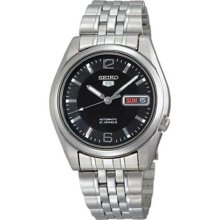 Seiko 5 Automatic Black Dial Mens Watch Snk393k1 New- Uk Seller- Free Delivery