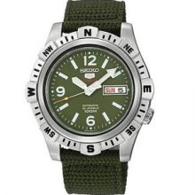 Seiko 5 Sports Automatic Analog Nylon Watch SRP145J1 SRP145J SRP145