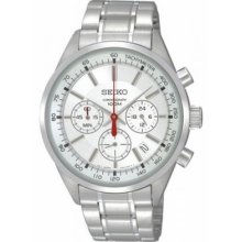 Seiko Chronograph 100m Sports Tachymeter Men's Watch Ssb035p1 Ssb031