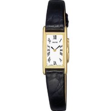 Seiko Gold-Tone Leather Ladies Watch SZZB18