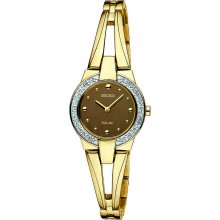 Seiko Ladies Gold-Toned Stainless Steel Watch