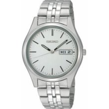 Seiko Men`s Stainless Steel Case Watch W/ Bracelet And Calendar