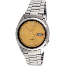 Seiko Men's Seiko 5 Automatic Dress Watch Gold Dial SNXS81K