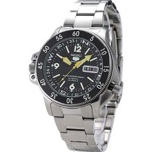 Seiko SKZ211 Seiko 5 Sports Automatic Atlas Diver Black Dial