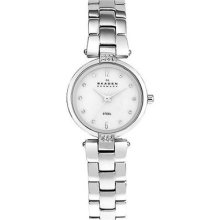 Skagen 109sssx Women's Steel Stainless Steel Band Silver Dial Watch