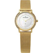 Skagen 3-Hand with Glitz Steel Mesh Women's watch