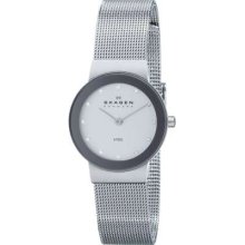 Skagen Ladies Circle Analogue Dial Silver Strap 358SSSD Watch