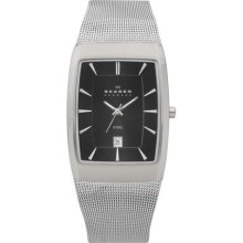 Skagen Silver Stainless Steel Date Mens Watch 690lssm