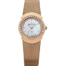 Skagen Steel Collection Mother-of-Pearl Dial Women's Watch #622SRR