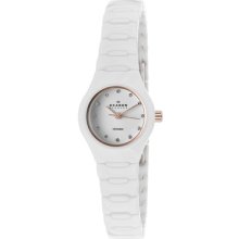 Skagen Watches Women's White Dial White Ceramic White Ceramic White Di