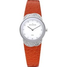 Skagen Women's White Dial Watch 818SSLO