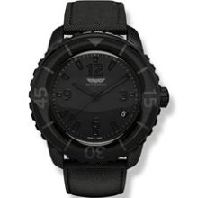 Skywatch - 3-Hand: Black IP All Black 44mm Watch II