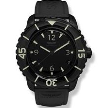 Skywatch - 3-Hand: Black IP & White 44mm Watch