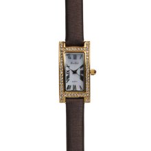 South Hampton Watch W/Brown Satin Strap