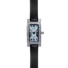 South Hampton Watch W/Black Leather Strap