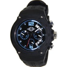 Spazio24 Men's Watch Chrono Gel L4053-c05nbn Mod.b531 Italian Design 10atm