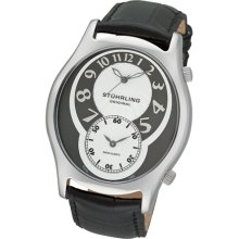 Stuhrling 63xl Kensington Grand Dual Time Leather Strap Men's Watch