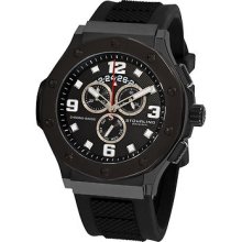 Stuhrling Original Men's 160cxl.33561 Apocalypse Chrono Grand Black Pvd Case,