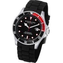 Stuhrling Original Men's Regatta Diver Sport Rubber Strap