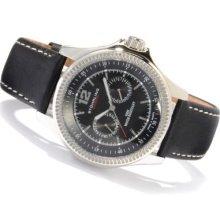 Stuhrling Original Men's Targa Classic Quartz Leather Strap Watch