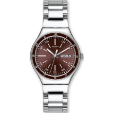 Swatch Burgundy Decency Mens Watch YGS752G