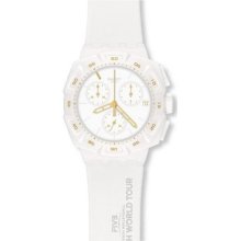 Swatch White Plastic Women's Watch SUIW413