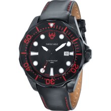 Swiss Eagle Men's SE Ballast Black Red Watch (Ballast Black Red Watch)